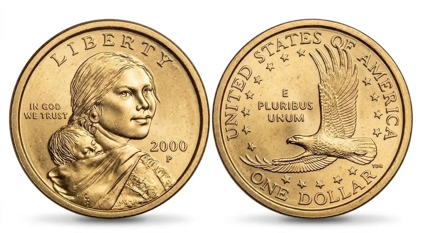 2000 P Sacagawea dollar